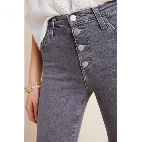 AG The Isabelle High-Rise Button-Fly Slim Jeans - Picture 4 of 11